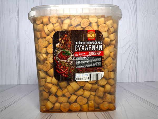 Сухарики с аджикой в Видном