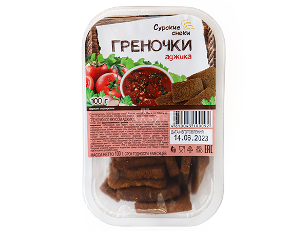 Сурские гренки с Аджикой (100 гр) в Видном