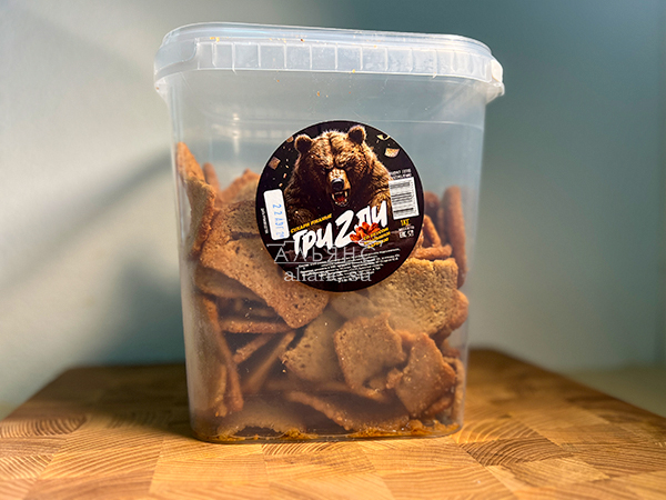 Ведро Ржаные гренки со вкусом Крылышки Барбекю (1 кг) в Видном