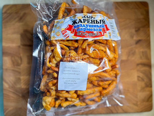 Жареный сыр "ВКУСНЯШКА" со вкусом пармезан (500 гр) в Видном