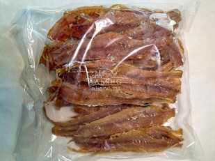Вяленое мясо: Минтай солёно-сушёный (рваный)
